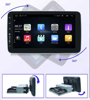 360 Rotating Single Din Android Car Stereo ROHS 9 Inch Android Car Stereo GPS