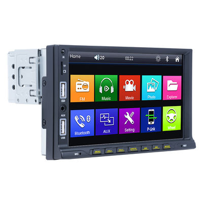 7インチの単一の喧騒MP5プレーヤー車最下の列ボタンが付いているステレオの二重USB HDのタッチ画面