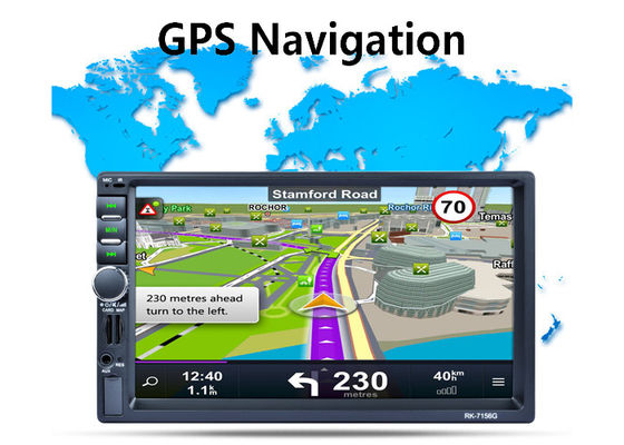 Gps車のステレオMp5プレーヤー7色ボタン軽いFccとのMP5倍の喧騒のステレオ